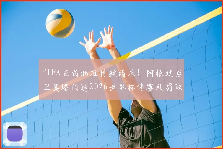 FIFA正式批准特赦请求！阿根廷后卫奥塔门迪2026世界杯停赛处罚取消，详解背后规则与影响